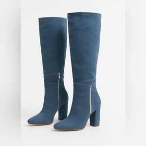 Chic Blue Over the Knee Boots